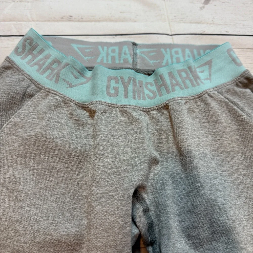 Gymshark Leggings Low Rise Gray and Teal Flex Gym‎ Women's Size Small